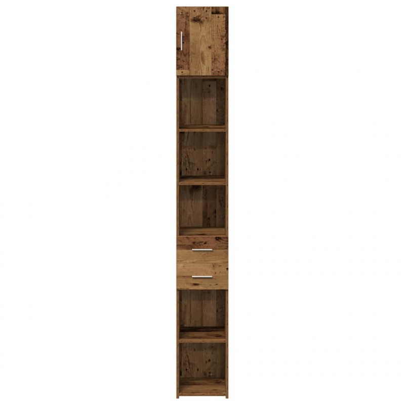 Szafka do przechowywania 2 pcs Stare drewno 30 x 42,5 x 225 cm