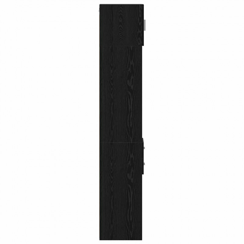Szafka do przechowywania 2 pcs Czarny Dąb 30 x 42,5 x 225 cm
