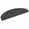 Maty na schody samoprzylepne 20 szt. 65x21x4 cm Ciemnoszary Półokrągły Duży
