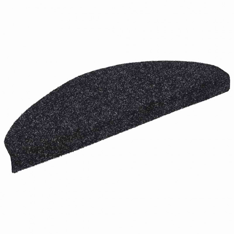 Maty na schody samoprzylepne 20 szt. 65x21x4 cm czarne półokrągłe duże