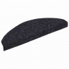 Maty na schody samoprzylepne 20 szt. 65x21x4 cm czarne półokrągłe duże