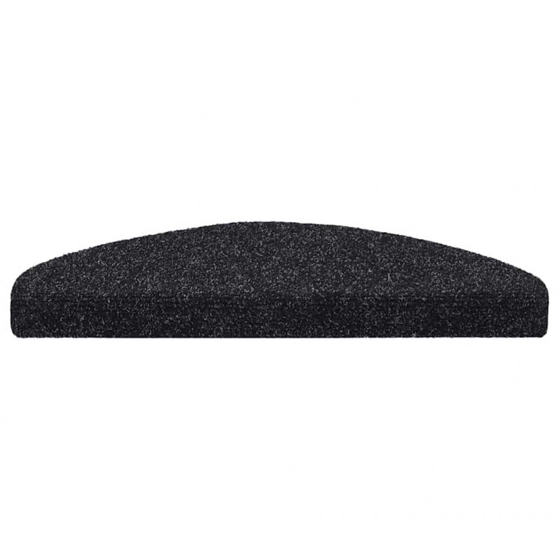 Maty na schody samoprzylepne 20 szt. 65x21x4 cm czarne półokrągłe duże