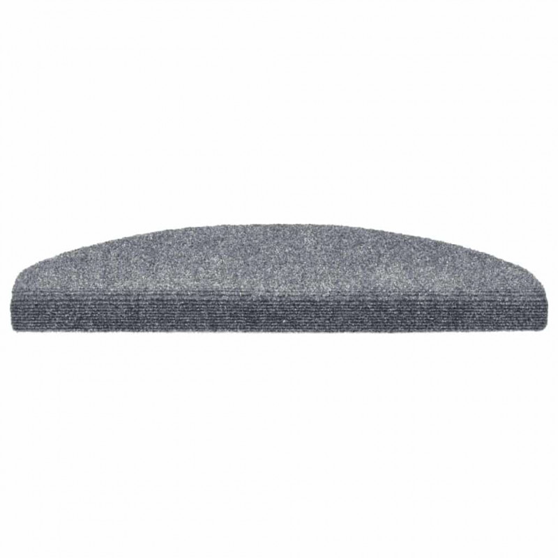 Maty na schody samoprzylepne 20 szt. 65x21x4 cm Jasnoszary półokrągły duży
