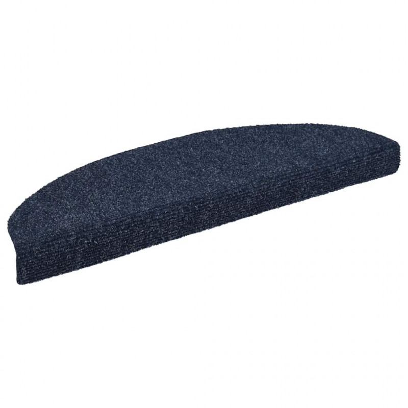 Maty na schody samoprzylepne 20 szt. 65x21x4 cm niebieskie półokrągłe duże