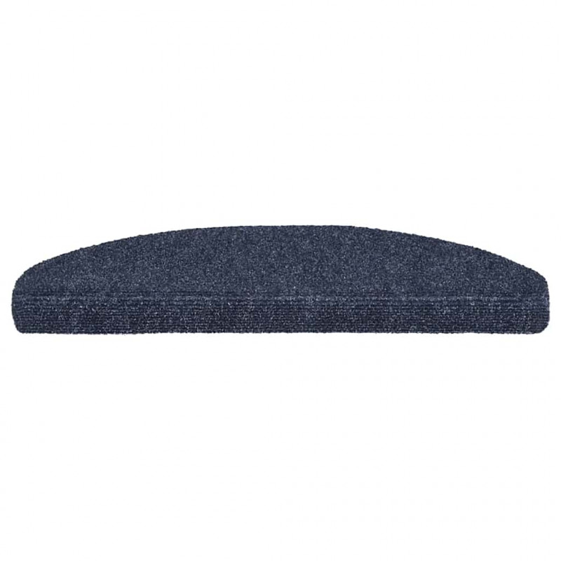 Maty na schody samoprzylepne 20 szt. 65x21x4 cm niebieskie półokrągłe duże