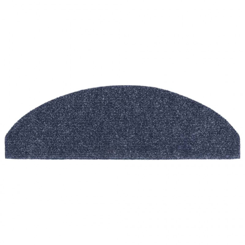 Maty na schody samoprzylepne 20 szt. 65x21x4 cm niebieskie półokrągłe duże