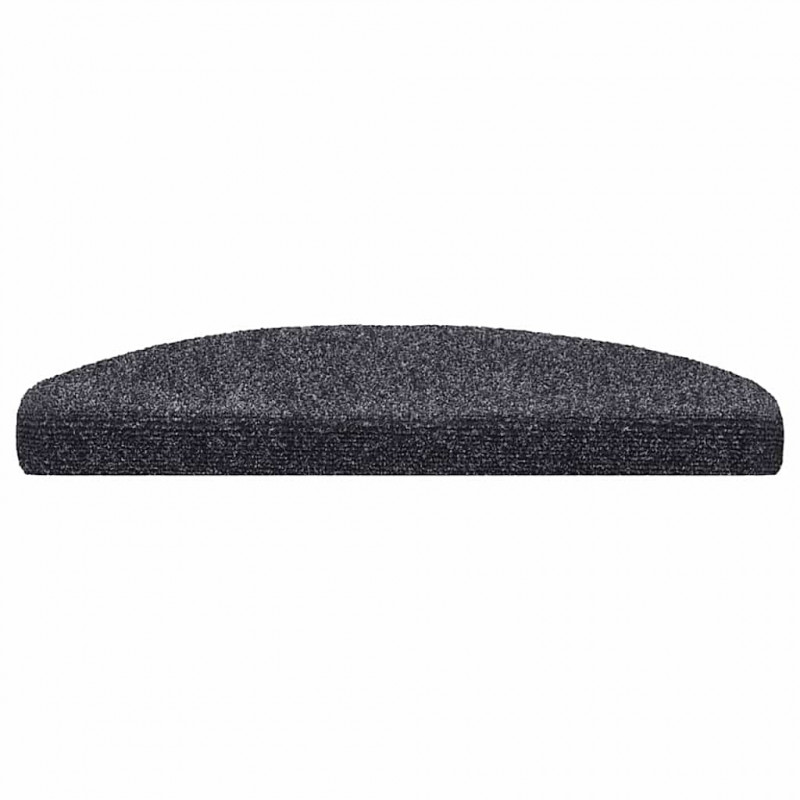 Maty na schody samoprzylepne 30 szt. 65x21x4 cm Ciemnoszary Półokrągły Duży