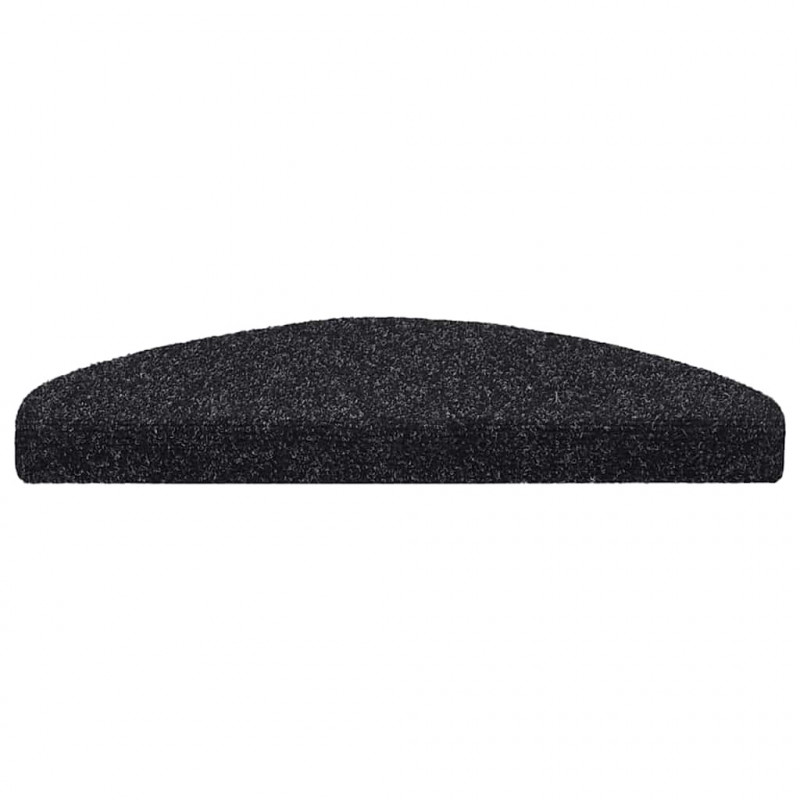 Maty na schody samoprzylepne 30 szt. 65x21x4 cm czarne półokrągłe duże