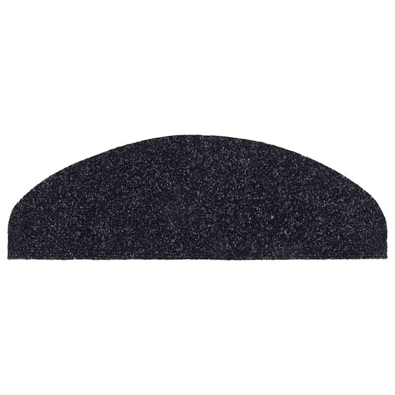 Maty na schody samoprzylepne 30 szt. 65x21x4 cm czarne półokrągłe duże