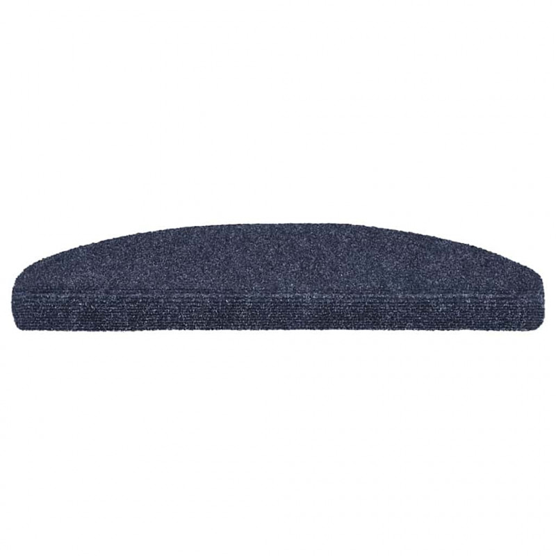 Maty na schody samoprzylepne 30 szt. 65x21x4 cm niebieskie półokrągłe duże