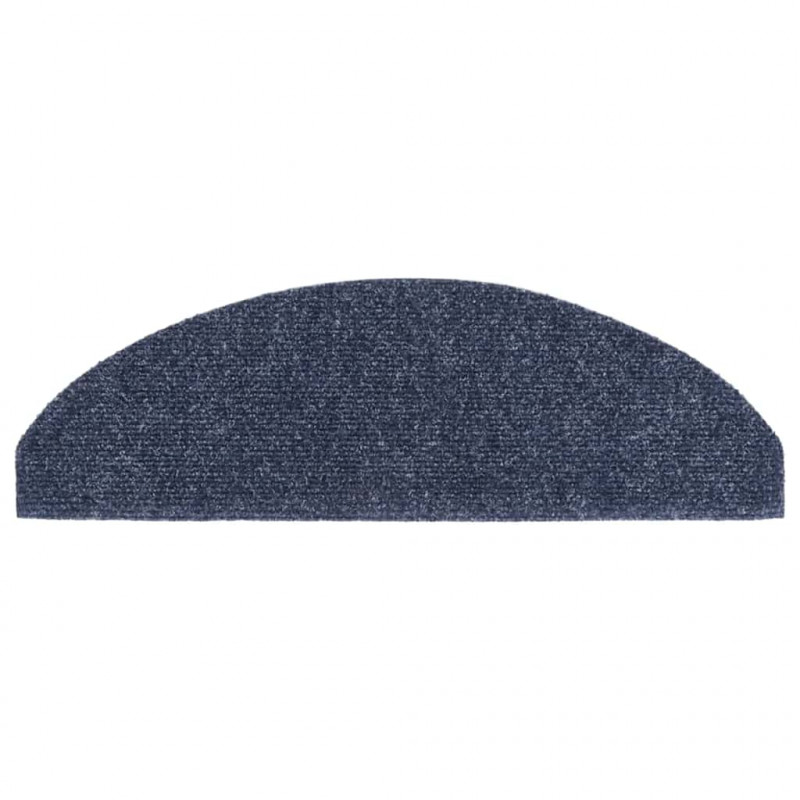 Maty na schody samoprzylepne 30 szt. 65x21x4 cm niebieskie półokrągłe duże