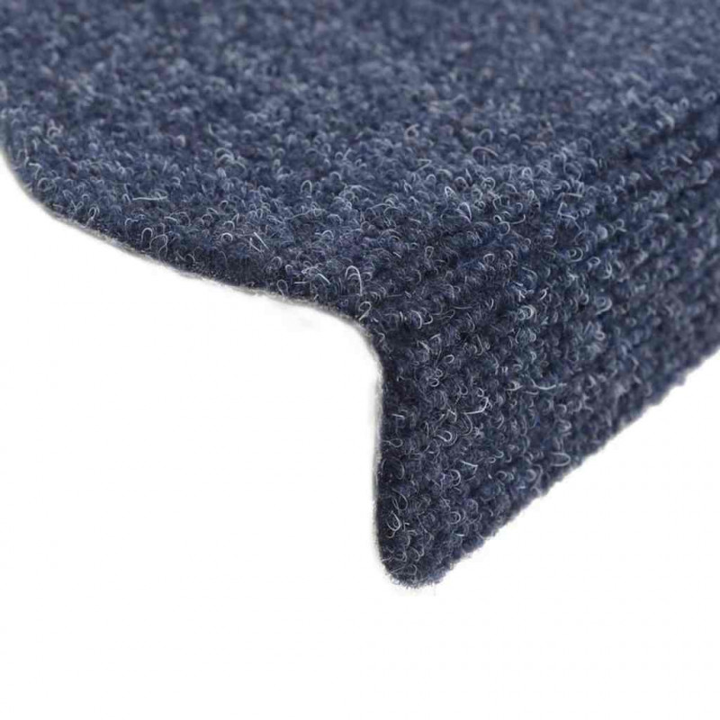 Maty na schody samoprzylepne 30 szt. 65x21x4 cm niebieskie półokrągłe duże