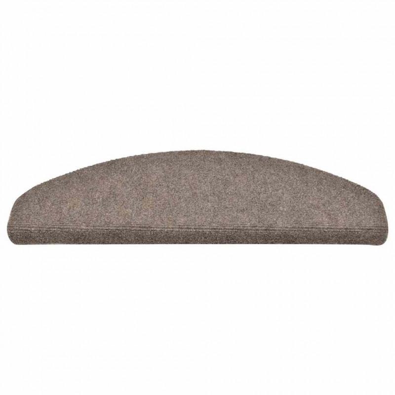 Maty na schody samoprzylepne 30 szt. 65x21x4 cm beżowe półokrągłe duże