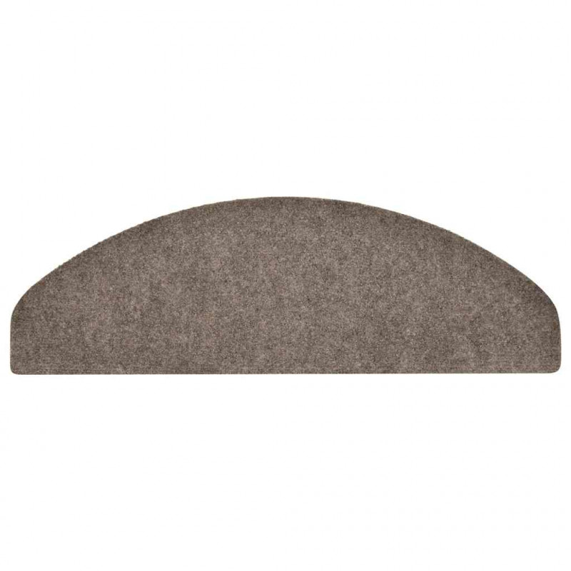 Maty na schody samoprzylepne 30 szt. 65x21x4 cm beżowe półokrągłe duże