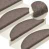 Maty na schody samoprzylepne 30 szt. 65x21x4 cm beżowe półokrągłe duże