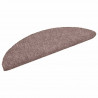 Maty na schody samoprzylepne 20 szt. 56x17x3 cm jasnobrązowe półokrągłe