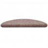 Maty na schody samoprzylepne 20 szt. 56x17x3 cm jasnobrązowe półokrągłe