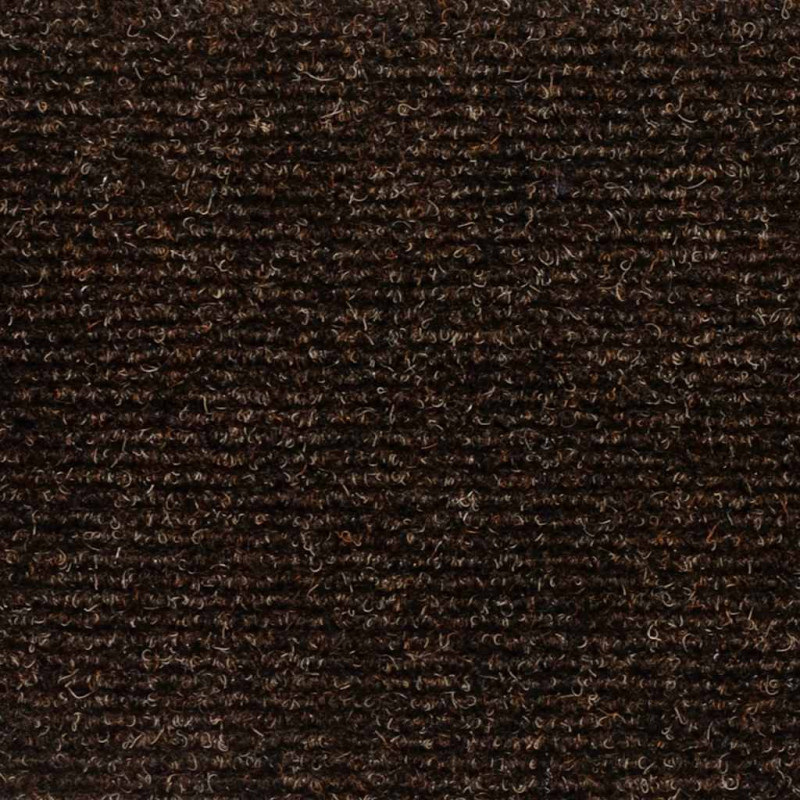 Maty na schody samoprzylepne 20 szt. 56x17x3 cm Brązowe półokrągłe