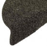Maty na schody samoprzylepne 20 szt. 56x17x3 cm Antracyt Półokrągłe