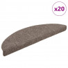 Maty na schody samoprzylepne 20 szt. 56x17x3 cm beżowe półokrągłe