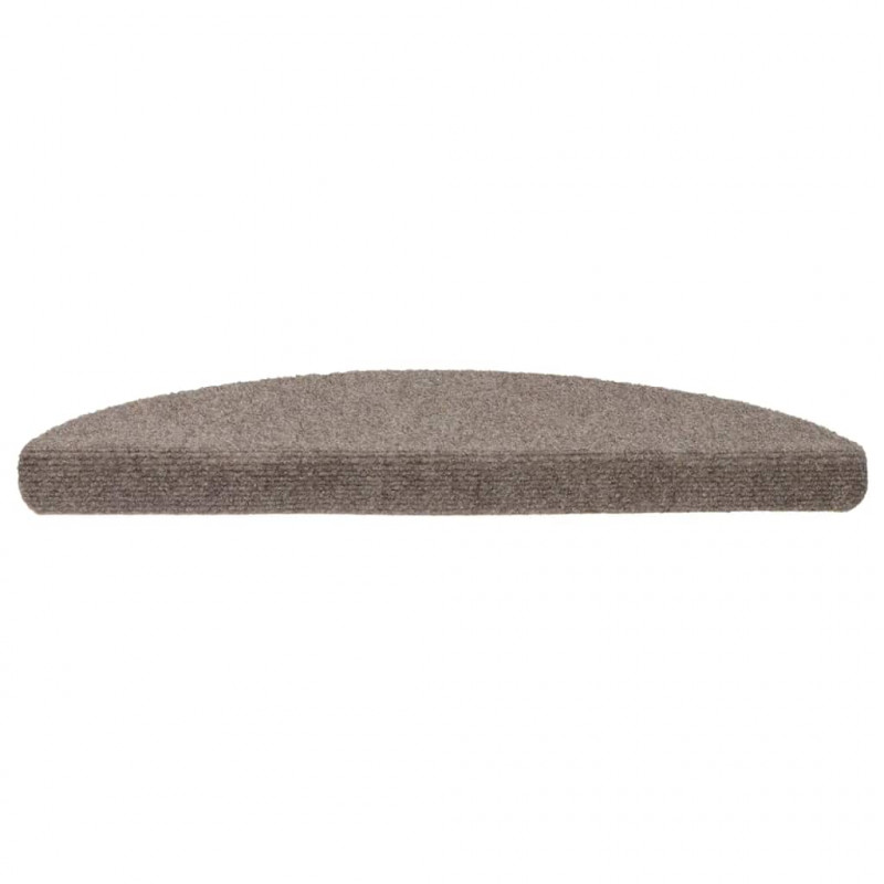 Maty na schody samoprzylepne 20 szt. 56x17x3 cm beżowe półokrągłe