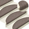 Maty na schody samoprzylepne 20 szt. 56x17x3 cm beżowe półokrągłe