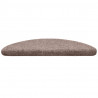 Maty na schody samoprzylepne 30 szt. 56x17x3 cm jasnobrązowe półokrągłe