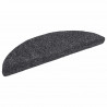 Maty na schody samoprzylepne 30 szt. 56x17x3 cm Ciemnoszary półokrągły