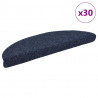 Maty na schody samoprzylepne 30 szt. 56x17x3 cm niebieskie półokrągłe