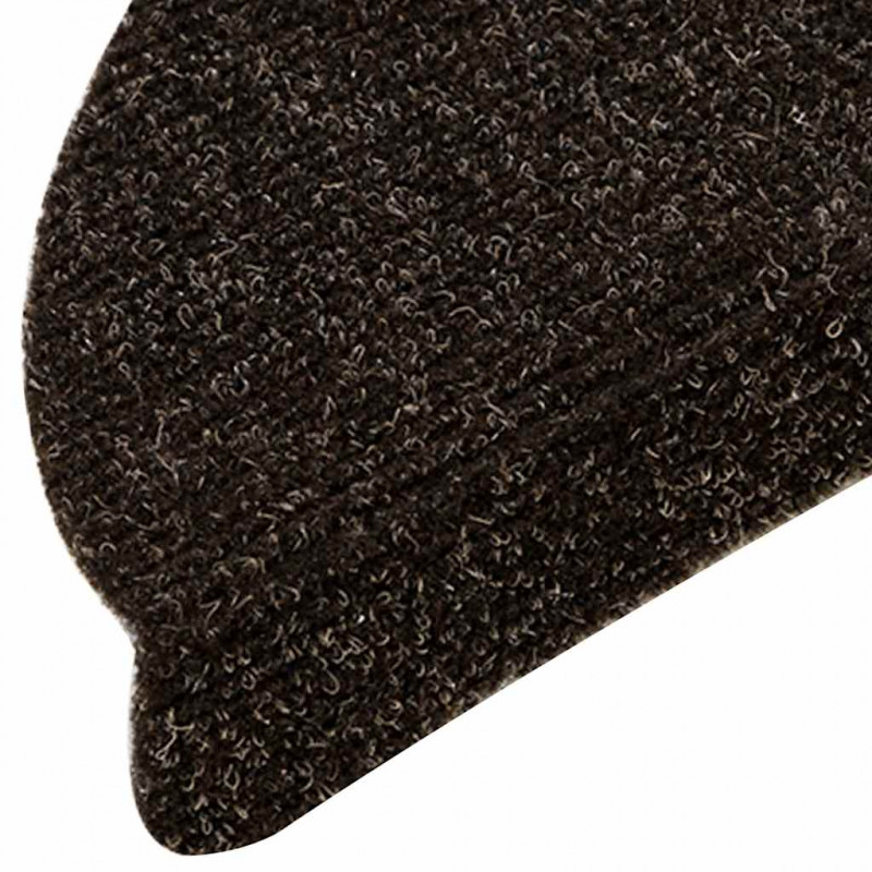 Maty na schody samoprzylepne 30 szt. 56x17x3 cm Ciemnobrązowe półokrągłe