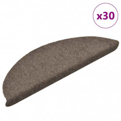 Maty na schody samoprzylepne 30 szt. 56x17x3 cm beżowe półokrągłe
