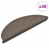 Maty na schody samoprzylepne 30 szt. 56x17x3 cm beżowe półokrągłe