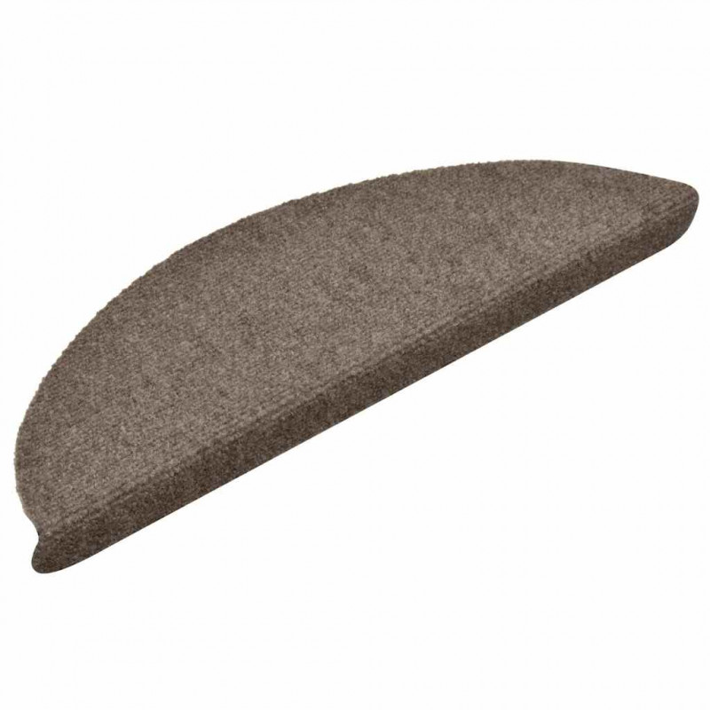 Maty na schody samoprzylepne 30 szt. 56x17x3 cm beżowe półokrągłe
