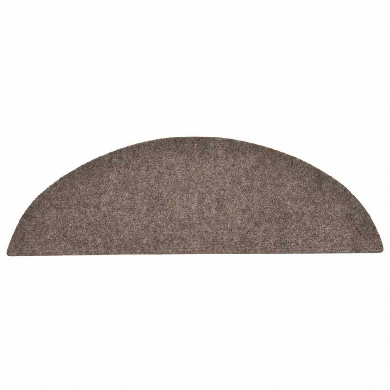 Maty na schody samoprzylepne 30 szt. 56x17x3 cm beżowe półokrągłe
