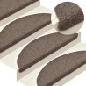 Maty na schody samoprzylepne 30 szt. 56x17x3 cm beżowe półokrągłe