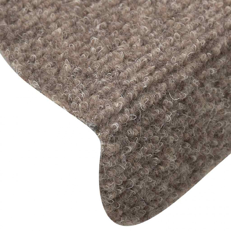 Maty na schody samoprzylepne 30 szt. 56x17x3 cm beżowe półokrągłe