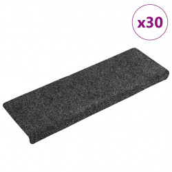 Maty na schody samoprzylepne 30 szt. 65x21x4 cm ciemnoszare, prostokątne krawędzie