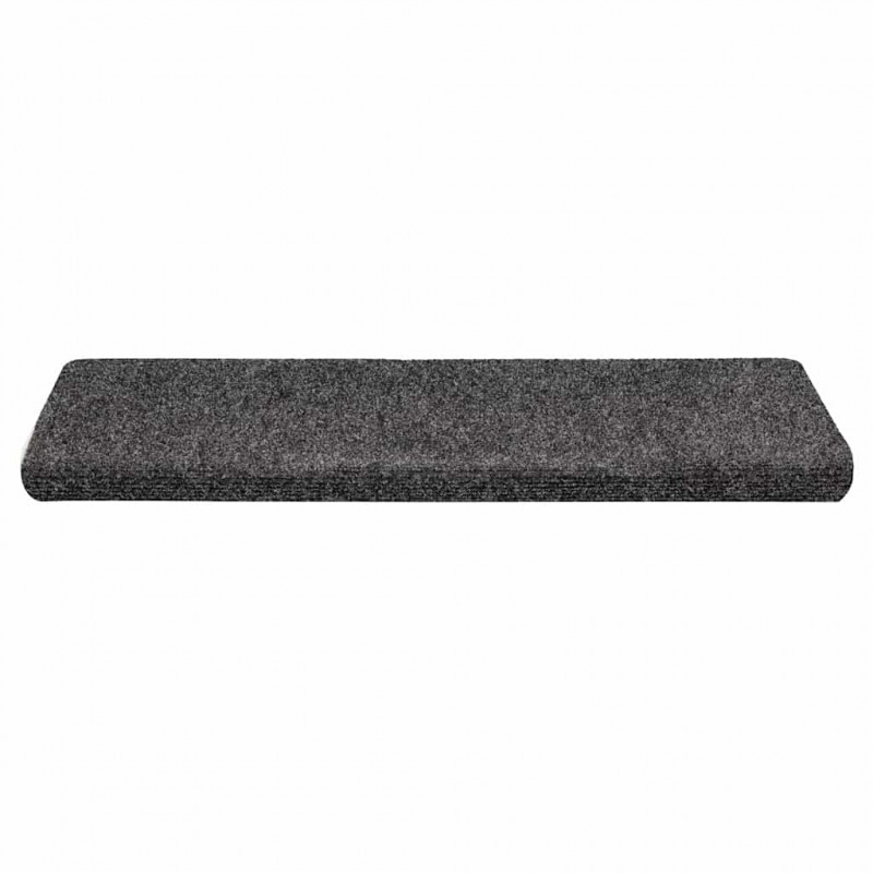 Maty na schody samoprzylepne 30 szt. 65x21x4 cm ciemnoszare, prostokątne krawędzie