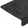 Maty na schody samoprzylepne 30 szt. 65x21x4 cm ciemnoszare, prostokątne krawędzie