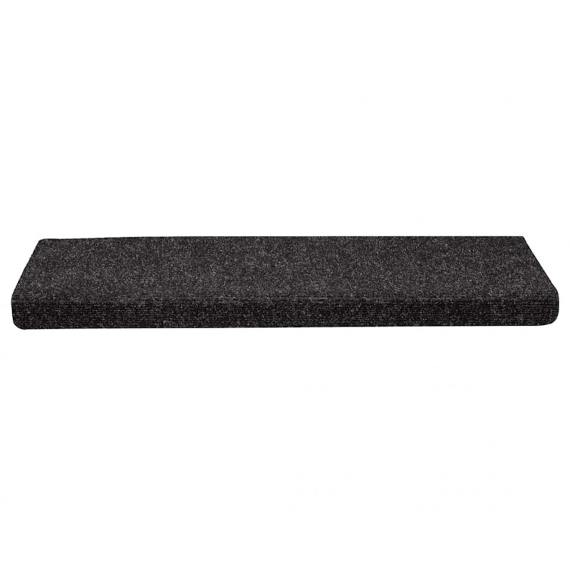 Maty na schody samoprzylepne 30 szt. 65x21x4 cm, czarne, prostokątne, z krawędzią