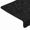 Maty na schody samoprzylepne 30 szt. 65x21x4 cm, czarne, prostokątne, z krawędzią