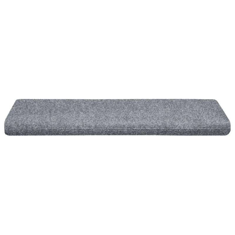 Maty na schody samoprzylepne 30 szt. 65x21x4 cm Jasnoszary prostokątny brzeg