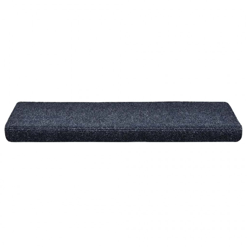 Maty na schody samoprzylepne 30 szt. 65x21x4 cm Niebieskie prostokątne krawędzie