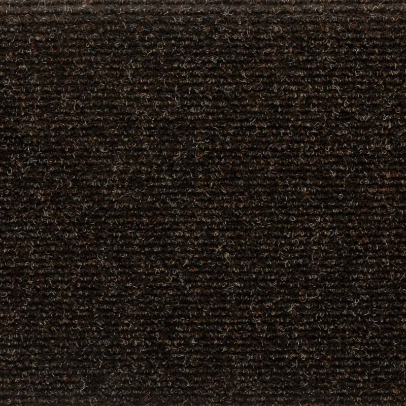 Maty na schody samoprzylepne 30 szt. 65x21x4 cm Ciemnobrązowe, prostokątne krawędzie