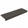Maty na schody samoprzylepne 30 szt. 65x21x4 cm Antracytowe prostokątne krawędzie