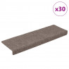 Maty na schody samoprzylepne 30 szt. 65x21x4 cm beżowe prostokątne krawędzie