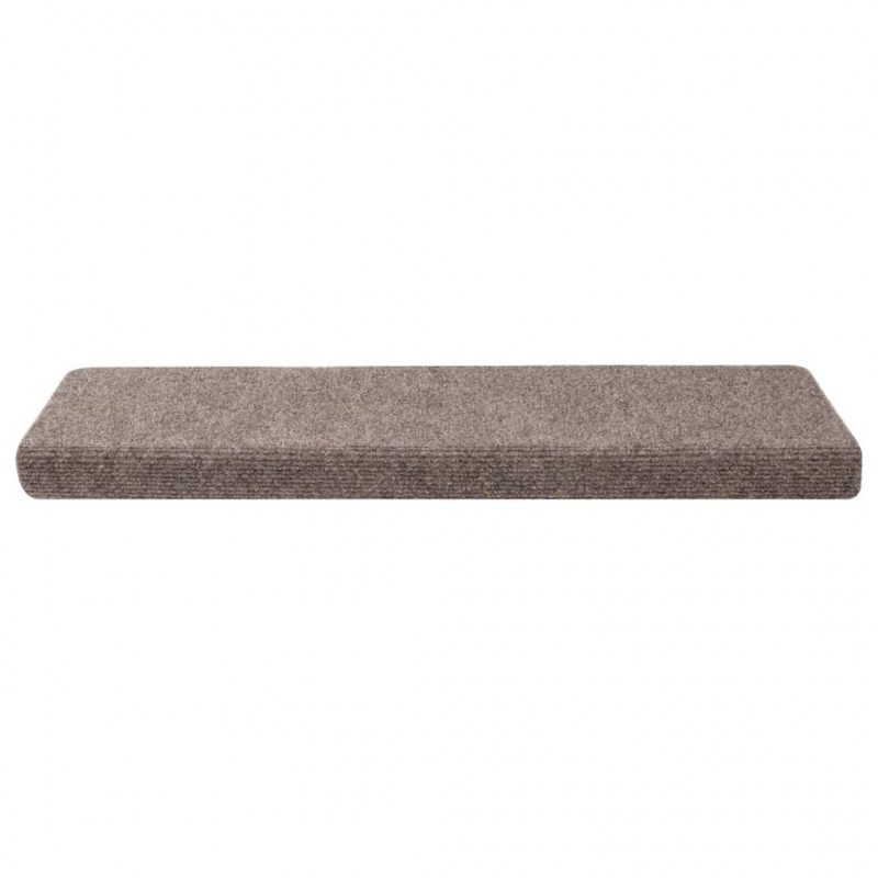 Maty na schody samoprzylepne 30 szt. 65x21x4 cm beżowe prostokątne krawędzie