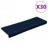 Maty na schody samoprzylepne 30 szt. 65x21x4 cm Granatowe prostokątne krawędzie