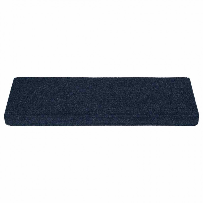 Maty na schody samoprzylepne 30 szt. 65x21x4 cm Granatowe prostokątne krawędzie