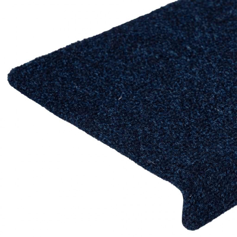 Maty na schody samoprzylepne 30 szt. 65x21x4 cm Granatowe prostokątne krawędzie
